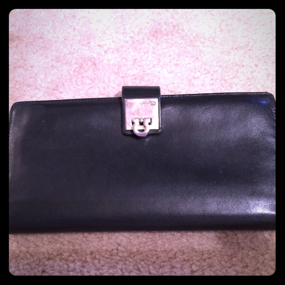 Salvatore Ferragamo Handbags - Salvatore Ferragamo Black Leather Wallet